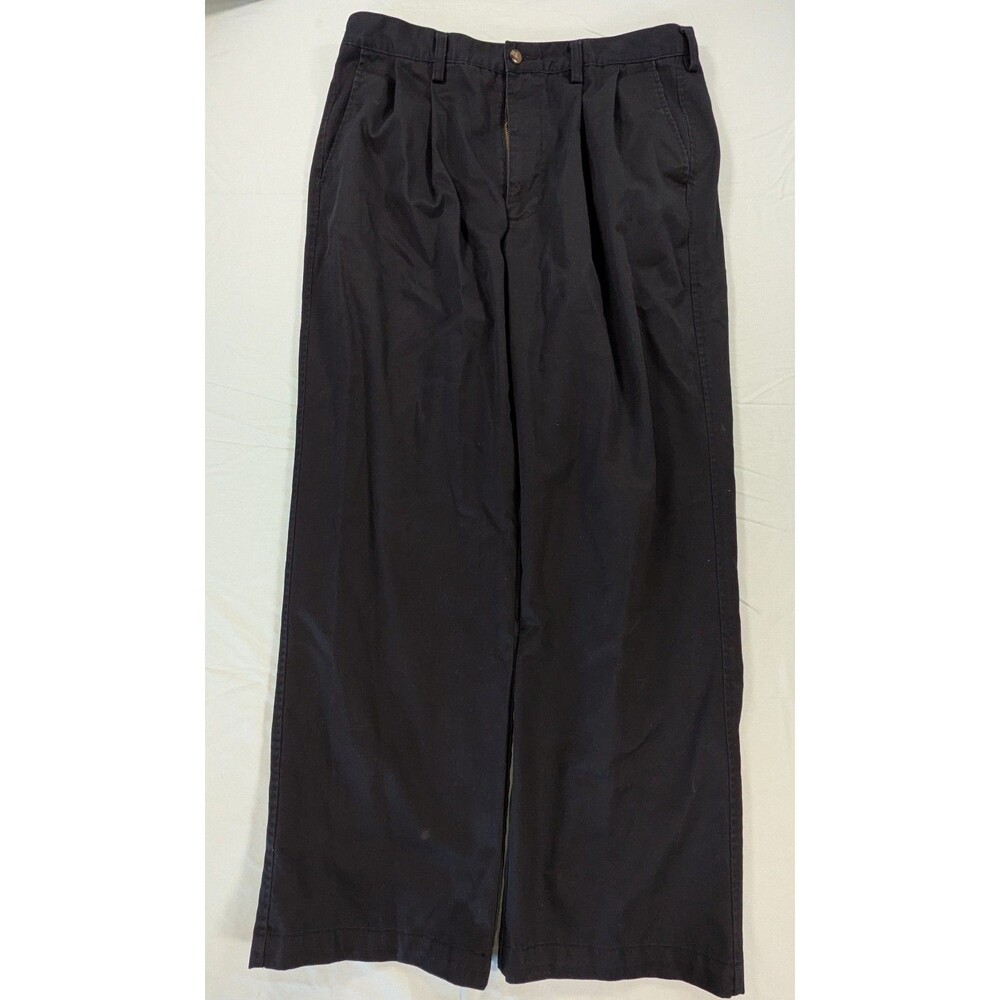 Haggar Generations Men's Black Khaki Pants Size 34x30